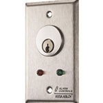 Alarm Controls MCK-6-2 MCK Series Mortise Cylinder Key Switch Station
