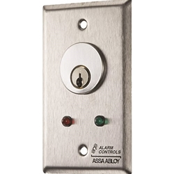 Alarm Controls MCK-6-2 MCK Series Mortise Cylinder Key Switch Station